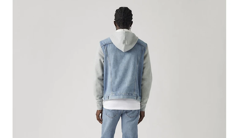Hybrid Hoodie Trucker Jacket
