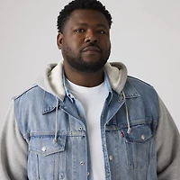 Hybrid Hoodie Trucker Jacket (Big)