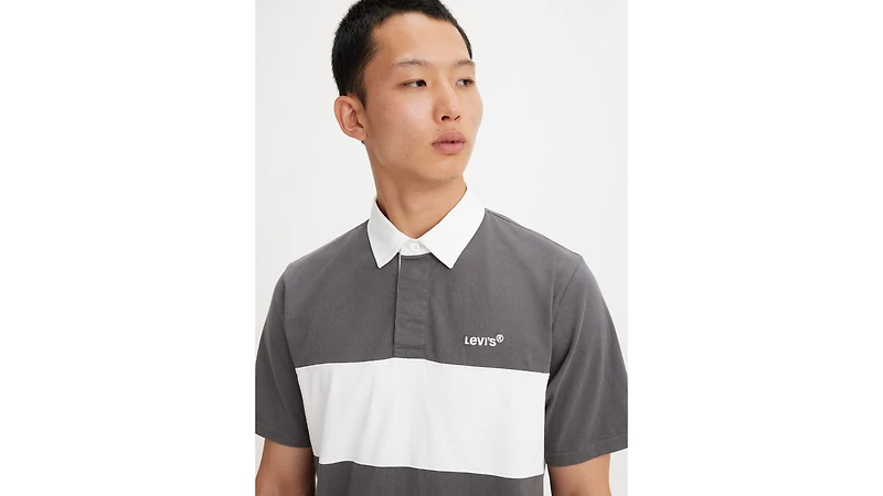 Short Sleeve Union Blocked Rugby Shirt