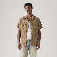 Short-Sleeve Relaxed Fit Western Shirt