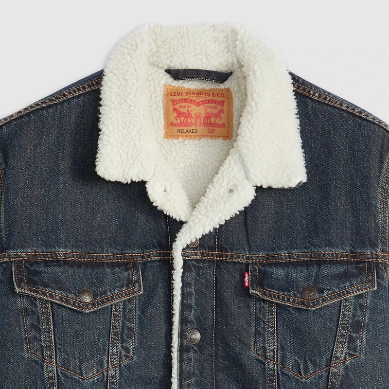 Relaxed Fit Sherpa Trucker Jacket