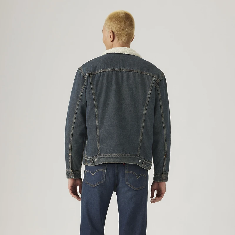 Relaxed Fit Sherpa Trucker Jacket