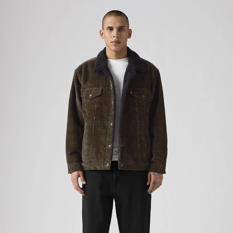 Relaxed Fit Sherpa Trucker Jacket