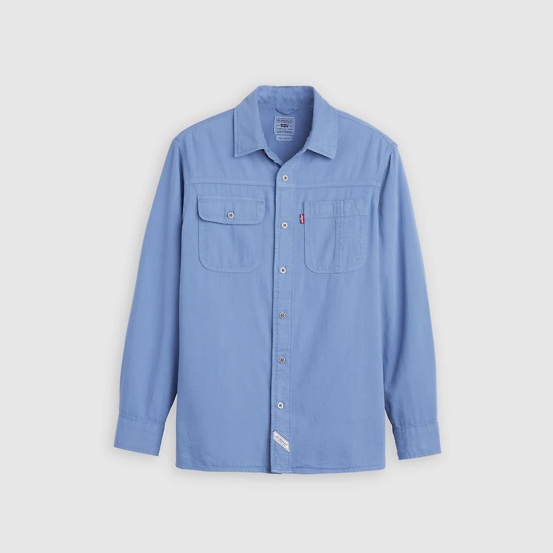 Auburn Long-Sleeve Worker Garment Dye Shirt