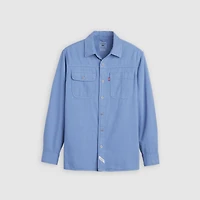 Auburn Long-Sleeve Worker Garment Dye Shirt