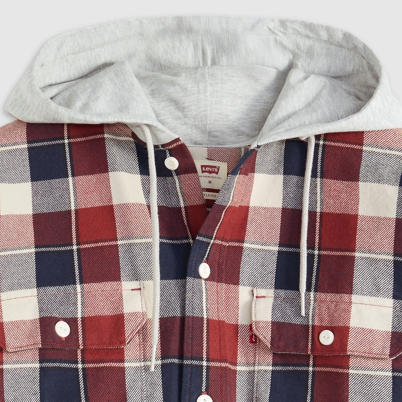 Plaid Hooded Classic Worker Shirt