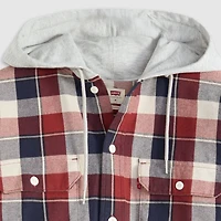 Plaid Hooded Classic Worker Shirt
