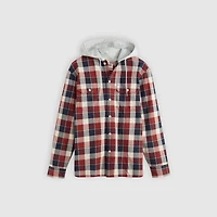 Plaid Hooded Classic Worker Shirt