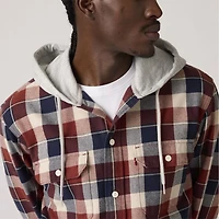 Plaid Hooded Classic Worker Shirt