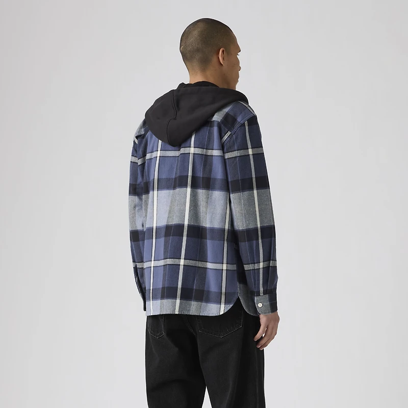 Plaid Hooded Classic Worker Shirt