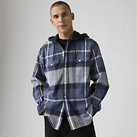 Plaid Hooded Classic Worker Shirt