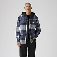 Plaid Hooded Classic Worker Shirt