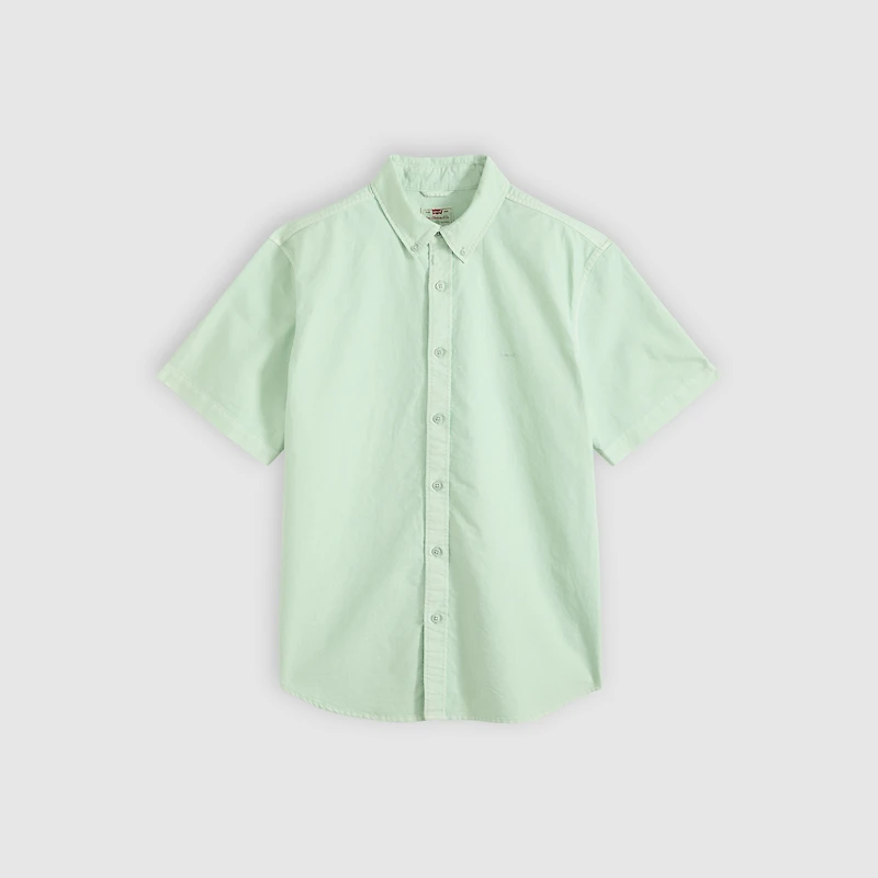 Authentic Short-Sleeve Button-Down Garment Dye Shirt