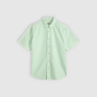 Authentic Short-Sleeve Button-Down Garment Dye Shirt