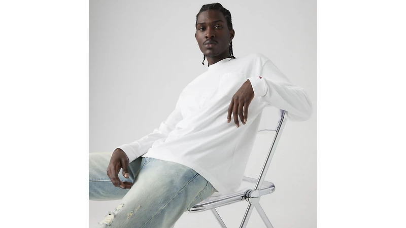 Long Sleeve Authentic Pocket T-Shirt