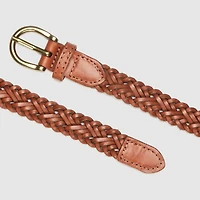 Women's Leather Braided Belt