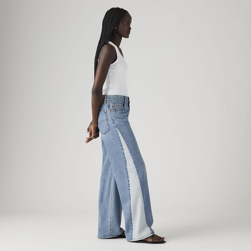 Baggy Dad Pieced Women's Jeans