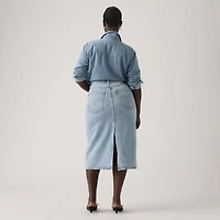 High Rise Slit Skirt