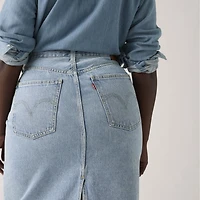 High Rise Slit Skirt