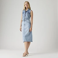 High Rise Slit Skirt