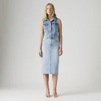 High Rise Slit Skirt
