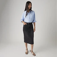 High Rise Slit Skirt