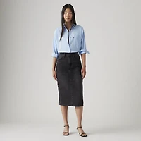 High Rise Slit Skirt