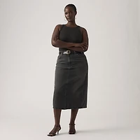 High Rise Slit Skirt