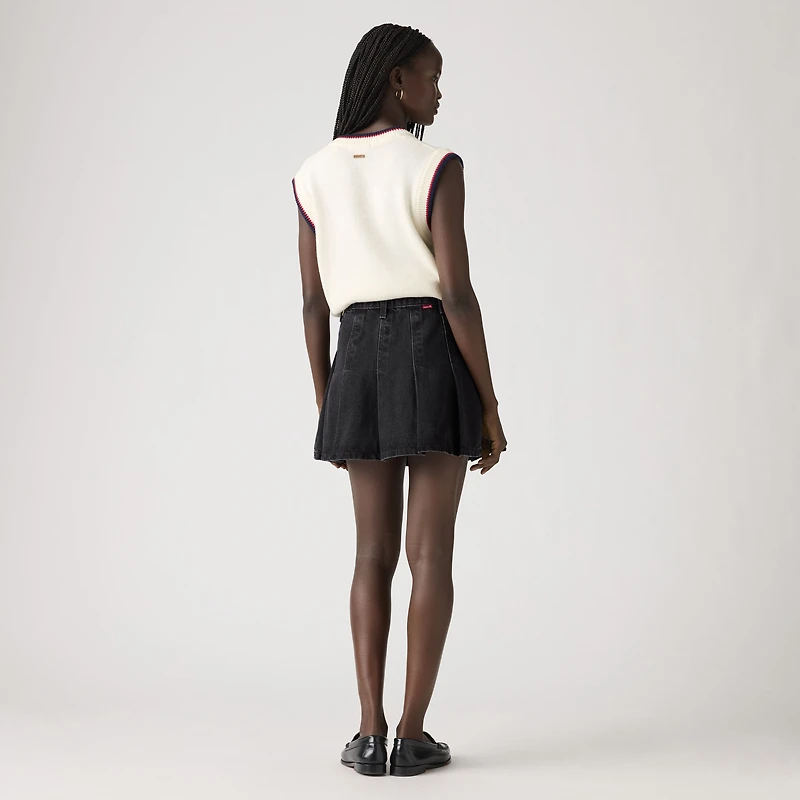 Pleated Mini Skirt
