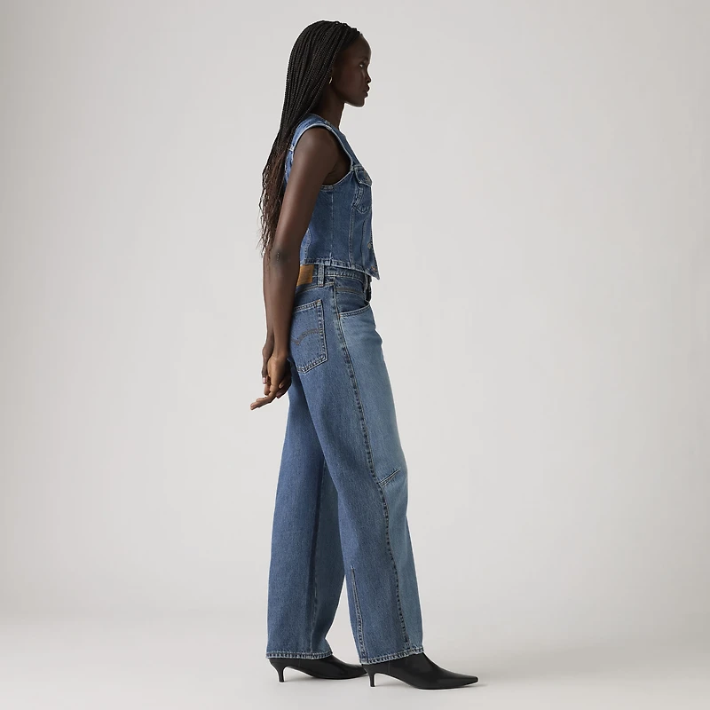 Barrel Saddle Back Women's Jeans