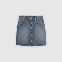 Retro Button Front Skirt