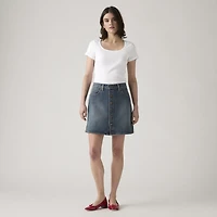 Retro Button Front Skirt