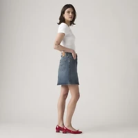 Retro Button Front Skirt