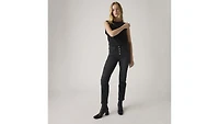 724 High Rise Button Fly Straight Women's Jeans