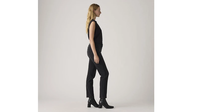 724 High Rise Button Fly Straight Women's Jeans