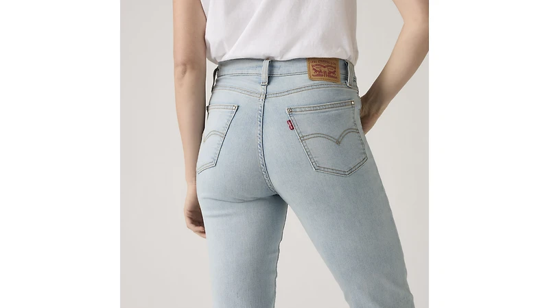 724 High Rise Button Fly Straight Women's Jeans