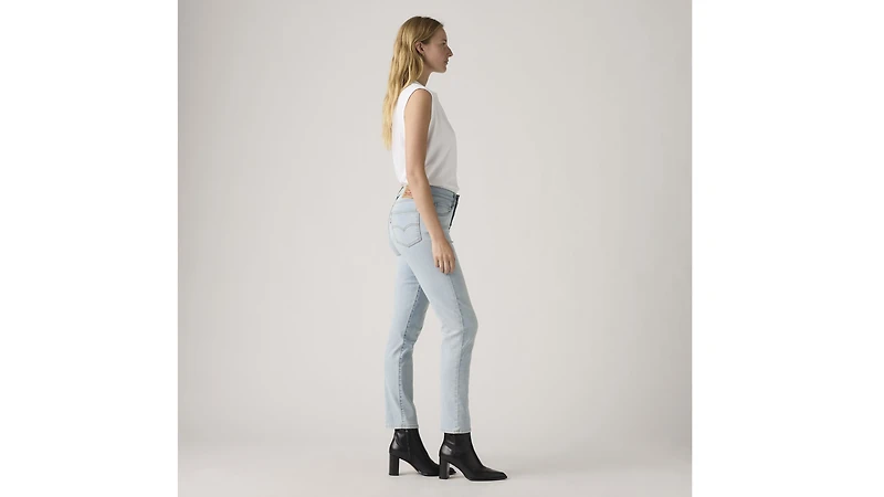 724 High Rise Button Fly Straight Women's Jeans