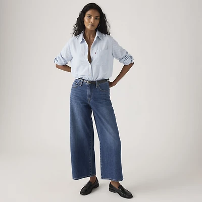 Middy Wide-Leg Ankle Lightweight Women's Jeans