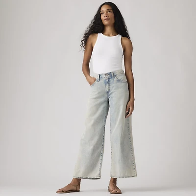 Middy Wide-Leg Ankle Lightweight Women's Jeans