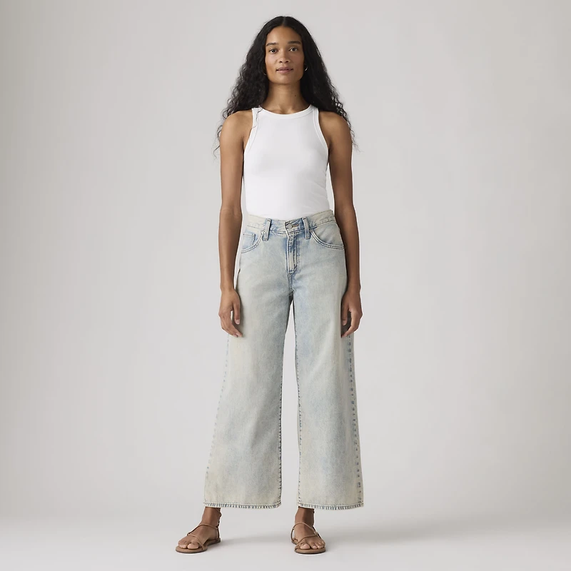 Middy Wide-Leg Ankle Lightweight Women's Jeans
