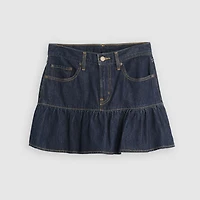 Flounce Mini Lightweight Skirt