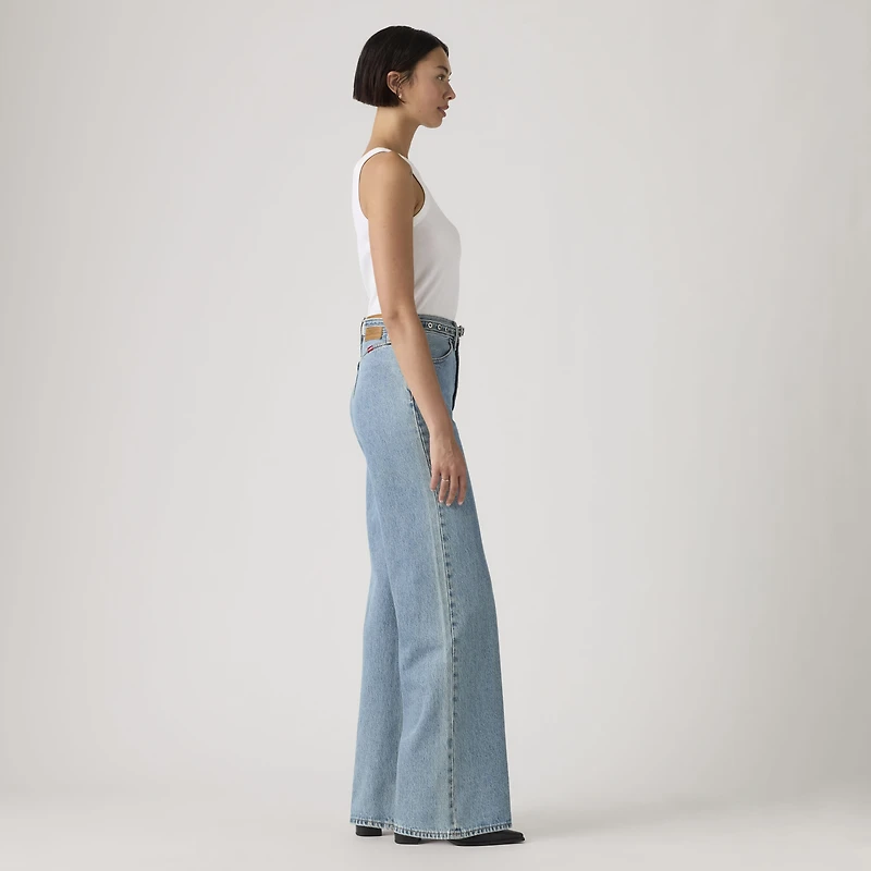 Ribcage Wide-Leg Belted Women's Jeans