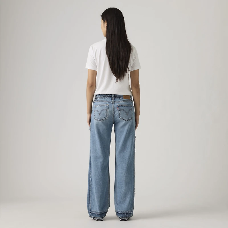 Deconstructed Low Loose Women's Jeans