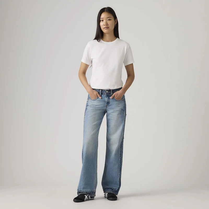 Deconstructed Low Loose Women's Jeans