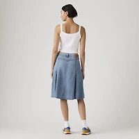 Godet Knee-Length Skirt