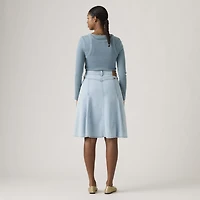 Godet Knee-Length Lightweight Skirt