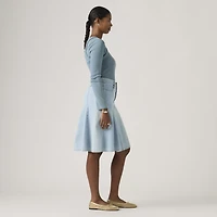 Godet Knee-Length Lightweight Skirt