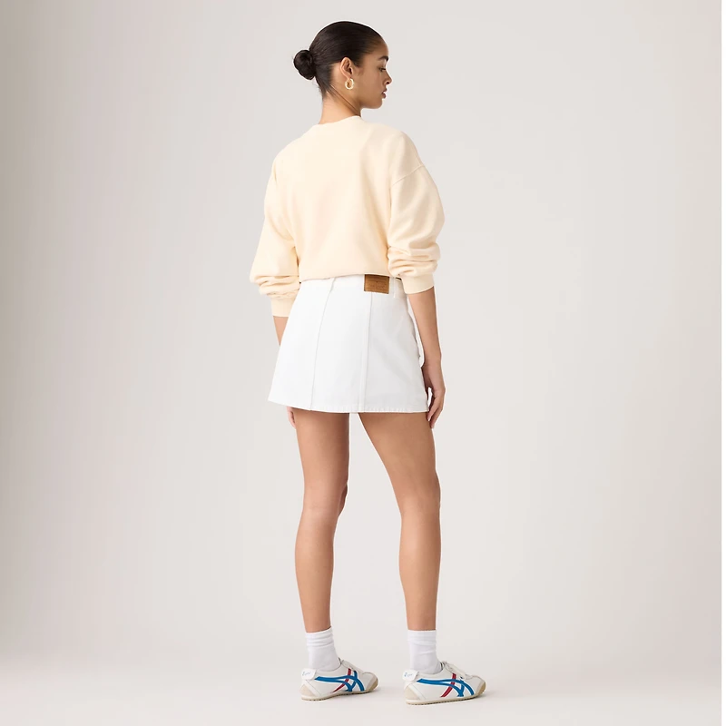 Button Front Skort