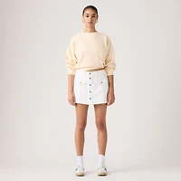 Button Front Skort