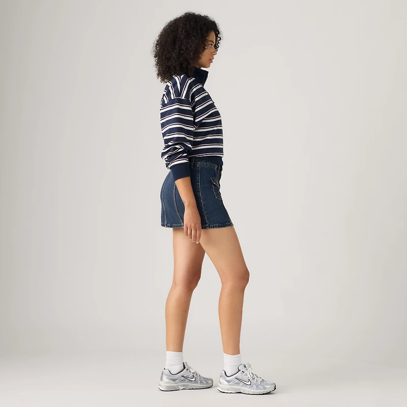Button Front Skirt
